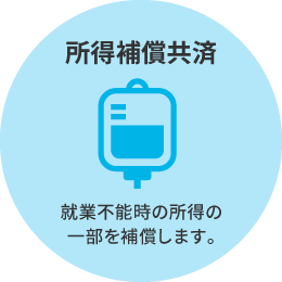 所得補償共済・就業不能時の所得の一部を補償します。 定期共済・死亡、または、高度障害を補償します。 終身共済・死亡、または、高度障害を補償します。